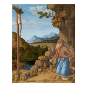 Heiliges Jerome in der Wildnis, C. 1500-05 Poster