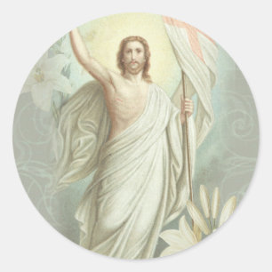 Heiliges katholisches Herz Jesu Runder Aufkleber