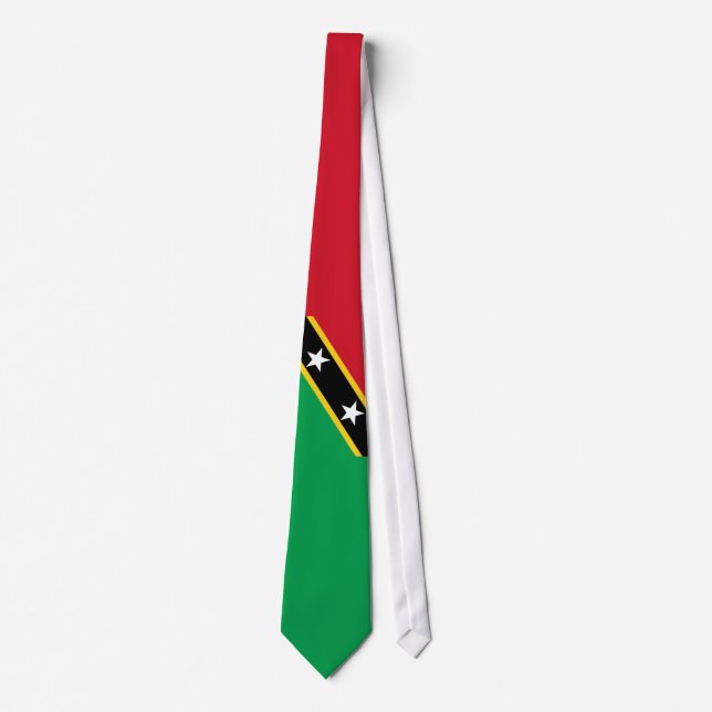 Heiliges Kitts und Nevis-Flagge Krawatte (Vorderseite)