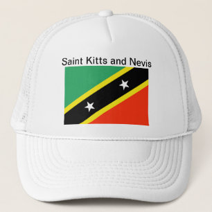 Heiliges Kitts und Nevis-Flaggen-Hut Truckerkappe
