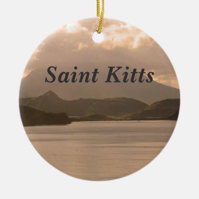 Heiliges Kitts und Nevis Keramikornament (Vorne)