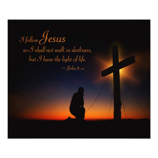 Heiliges Kreuz bei Sonnenuntergang (personalisiere Fotodruck (Vorne)