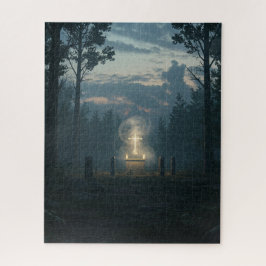 Heiliges Kreuz im mystischen Urwald Puzzle