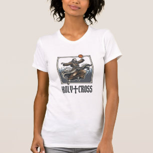 Heiliges Kreuz Vintage Basketball Religiöses Shirt