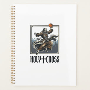Heiliges Kreuz Vintage Basketball Religiöses Shirt Planer