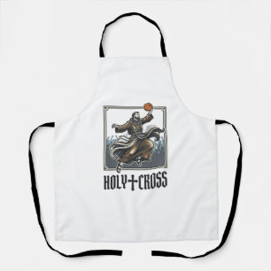 Heiliges Kreuz Vintage Basketball Religiöses Shirt Schürze