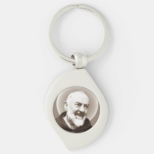 Heiliges Padre Pio Schlüsselanhänger (Vorderseite)