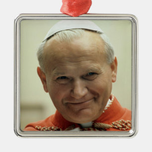 Heiliges Papst Johannes Paul II. Ornament Aus Metall