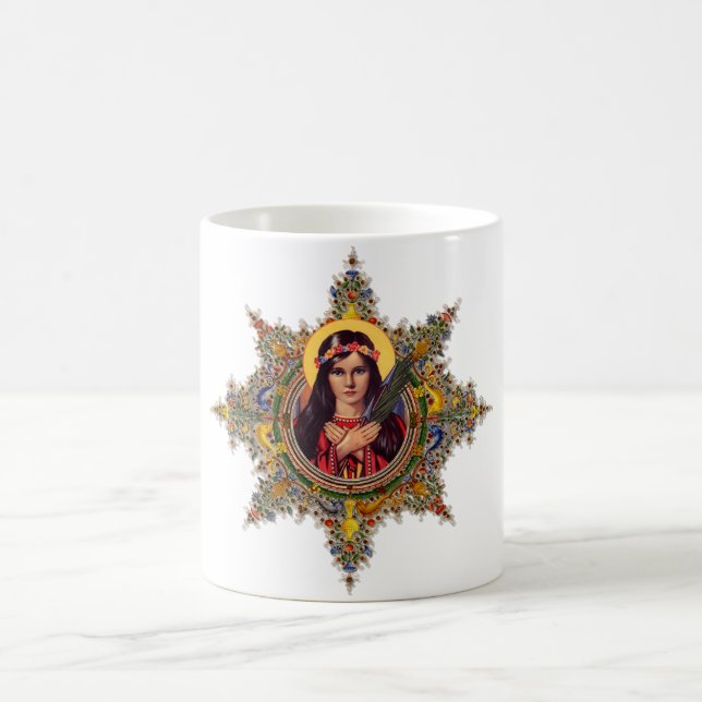 Heiliges Philomena, Gönner der Babys u. der Kinder Tasse (Mittel)