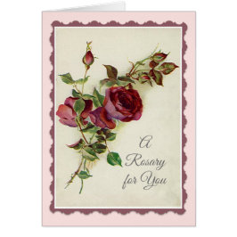 Heiliges Rosenbeet mit Rosen-Gebet