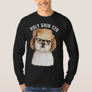 Heiliges Shih Tzu Dog Portrait eines Shih Tzu Smal T-Shirt