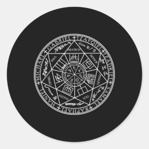 Heiliges Siegel der 7 Archangels Runder Aufkleber