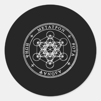 Heiliges Siegel von Archangel Metatron Aka Enoch S Runder Aufkleber