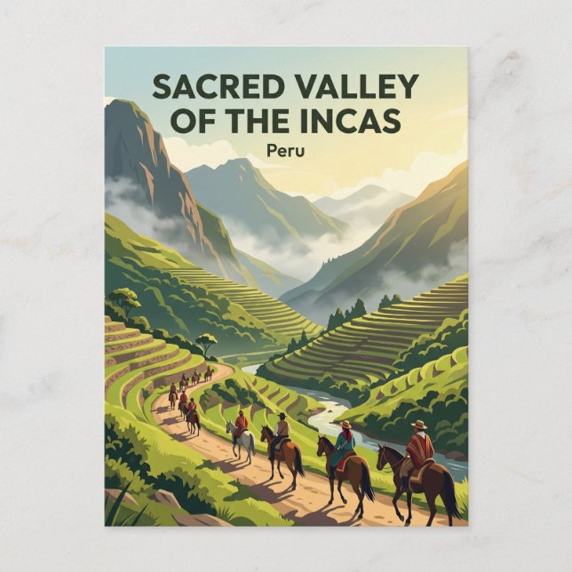 Heiliges Tal der Inkas Peru Postkarte (Vorderseite)