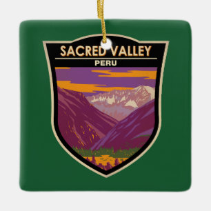Heiliges Tal Peru Reise Kunst Vintage Keramikornament