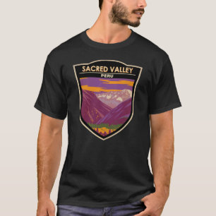 Heiliges Tal Peru Reise Kunst Vintage T-Shirt