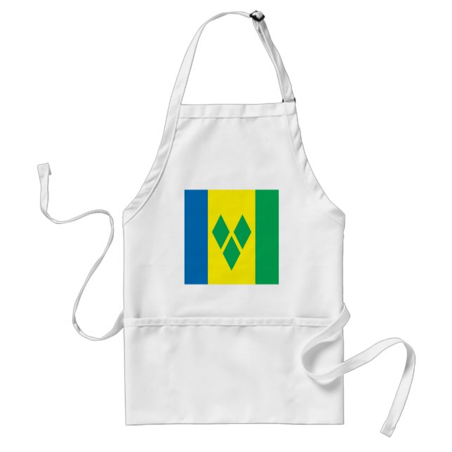 Heiliges Vincent-Qualitäts-Flagge Schürze (Vorne)