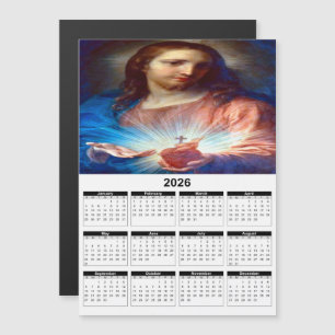 Heiligstes Herz Jesu 2026 Kalender Magnetkarte
