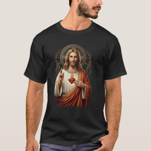 Heiligstes Herz Jesu Christi religiöse Waren T-Shirt