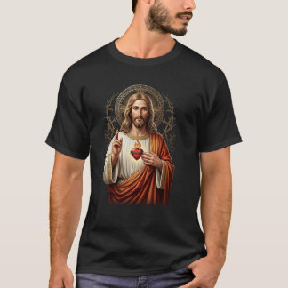 Heiligstes Herz Jesu Christi religiöse Waren T-Shirt