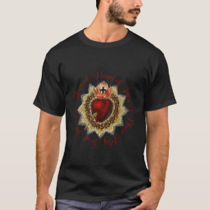 Heiligstes Herz Jesu, ich vertraue auf Dich kathol T-Shirt