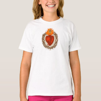 Heiligstes Herz Jesu Mädchen T-Shirt