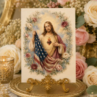 Heiligstes Herz Jesu mit katholischer amerikanisch