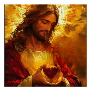 Heiligstes Herz Jesu Poster