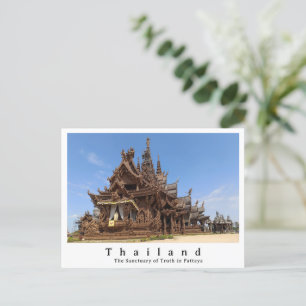 Heiligtum der Wahrheit, Pattaya, Thailand Postkarte