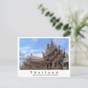 Heiligtum der Wahrheit, Pattaya, Thailand Postkarte