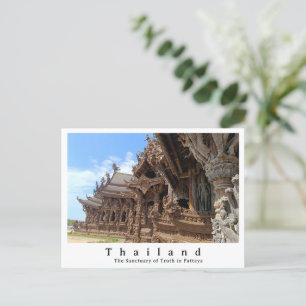 Heiligtum der Wahrheit, Pattaya, Thailand Postkarte