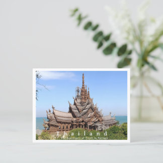 Heiligtum der Wahrheit, Pattaya, Thailand Postkarte