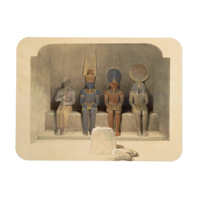 Heiligtum des Tempels von Abu Simbel, aus "Ägypten Magnet (Horizontal)