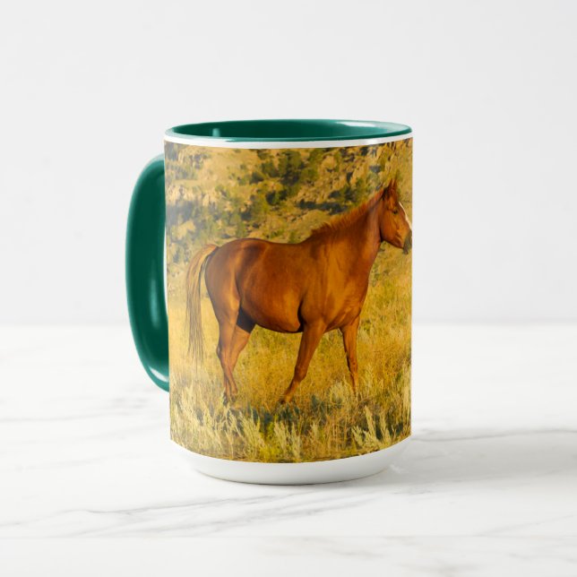 Heiligtum des Wilden Pferdes. Tasse (Vorderseite Links)