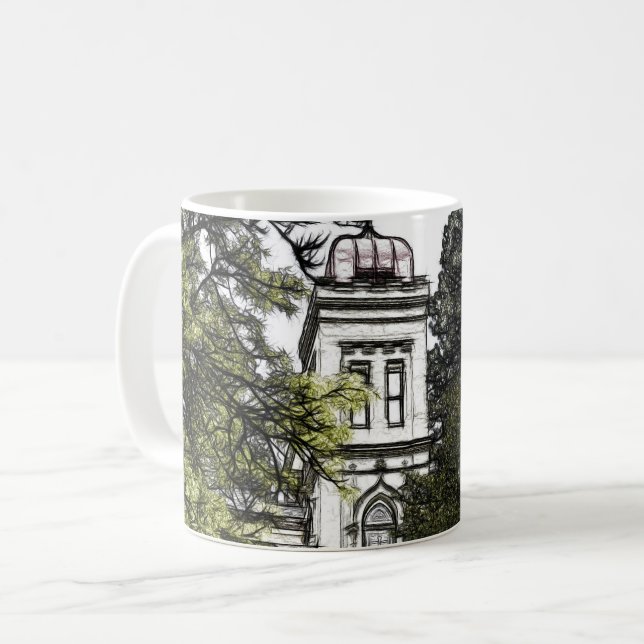 Heiligtum inmitten der Bäume Kaffeetasse (Vorderseite Links)