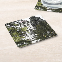 Heiligtum inmitten der Bäume Rechteckiger Pappuntersetzer