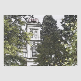 Heiligtum inmitten der Bäume Seidenpapier