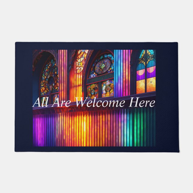 Heiligtum | Rainbow Church Art Door Mat Fußmatte (Vorderseite)
