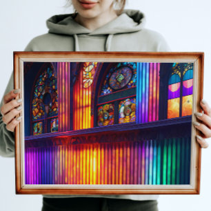 Heiligtum   Rainbow Church Interior Poster