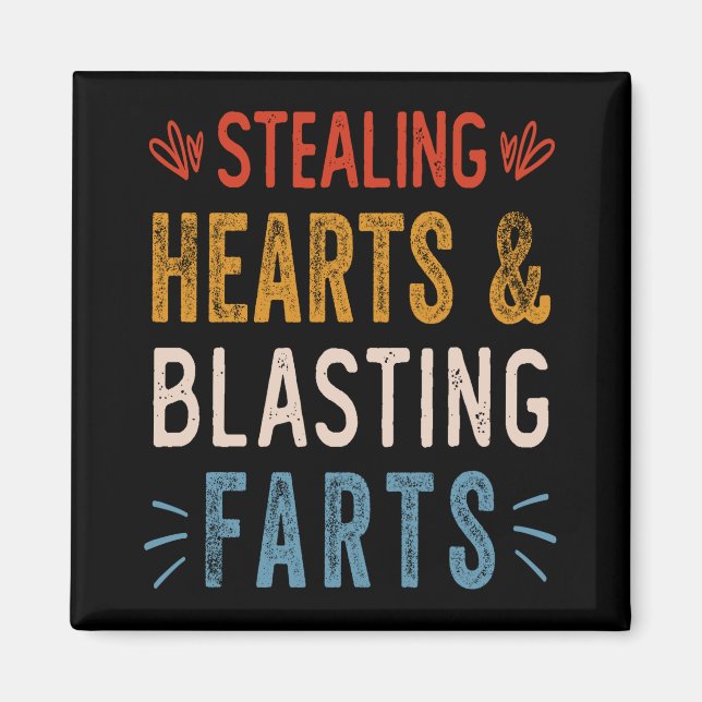 Heilkrämpfe und strahlende Furzen Funny Valentine Magnet (Vorne)