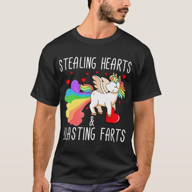 Heilkrämpfe und strahlende Furzen Funny Valentine T-Shirt (Vorderseite)