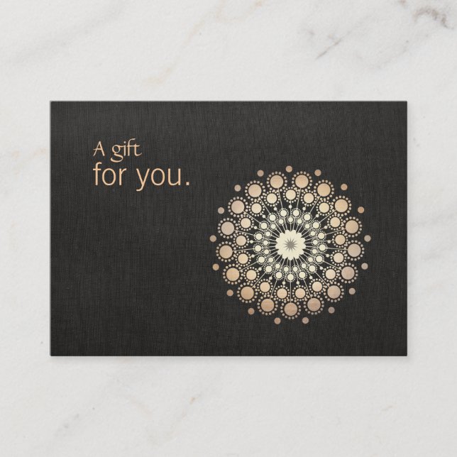 Heilkunst Massage Therapist Geschenkgutschein Rabattkarte (Vorderseite)