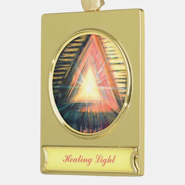 Heillicht Banner-Ornament Gold (Links)