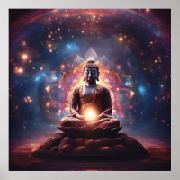 Heillichter Meditieren Buddha