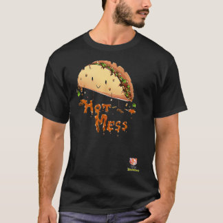 Heilloses Durcheinander  Ein Taco, der auseinander T-Shirt