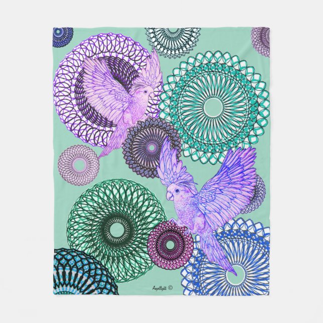 Heilparaket Fleecedecke (Vorderseite)