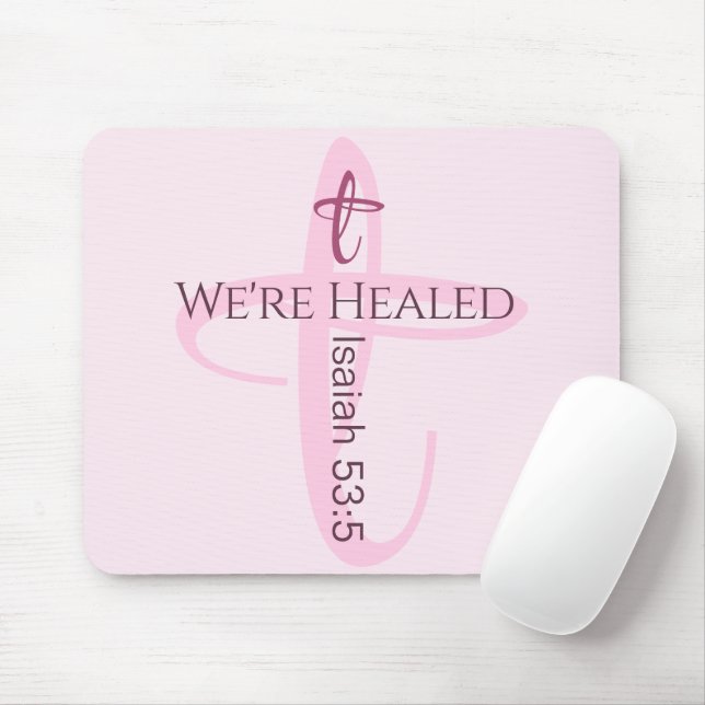 Heilt durch Jesus Bible Verse Christlicher Glaube Mousepad (Mit Mouse)