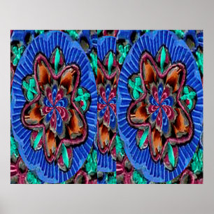 Heiltherapie - Blume Blau Poster