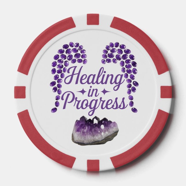Heilung bei Fortschrittsbeladung Pokerchips (Vorderseite)