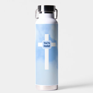 Heilung der Christlichen Kreuz-Verse Trinkflasche
